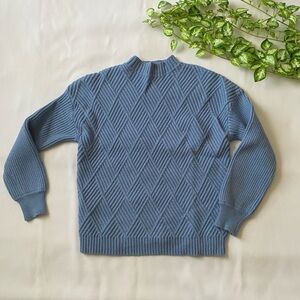Knit Mockneck Pullover Sweater